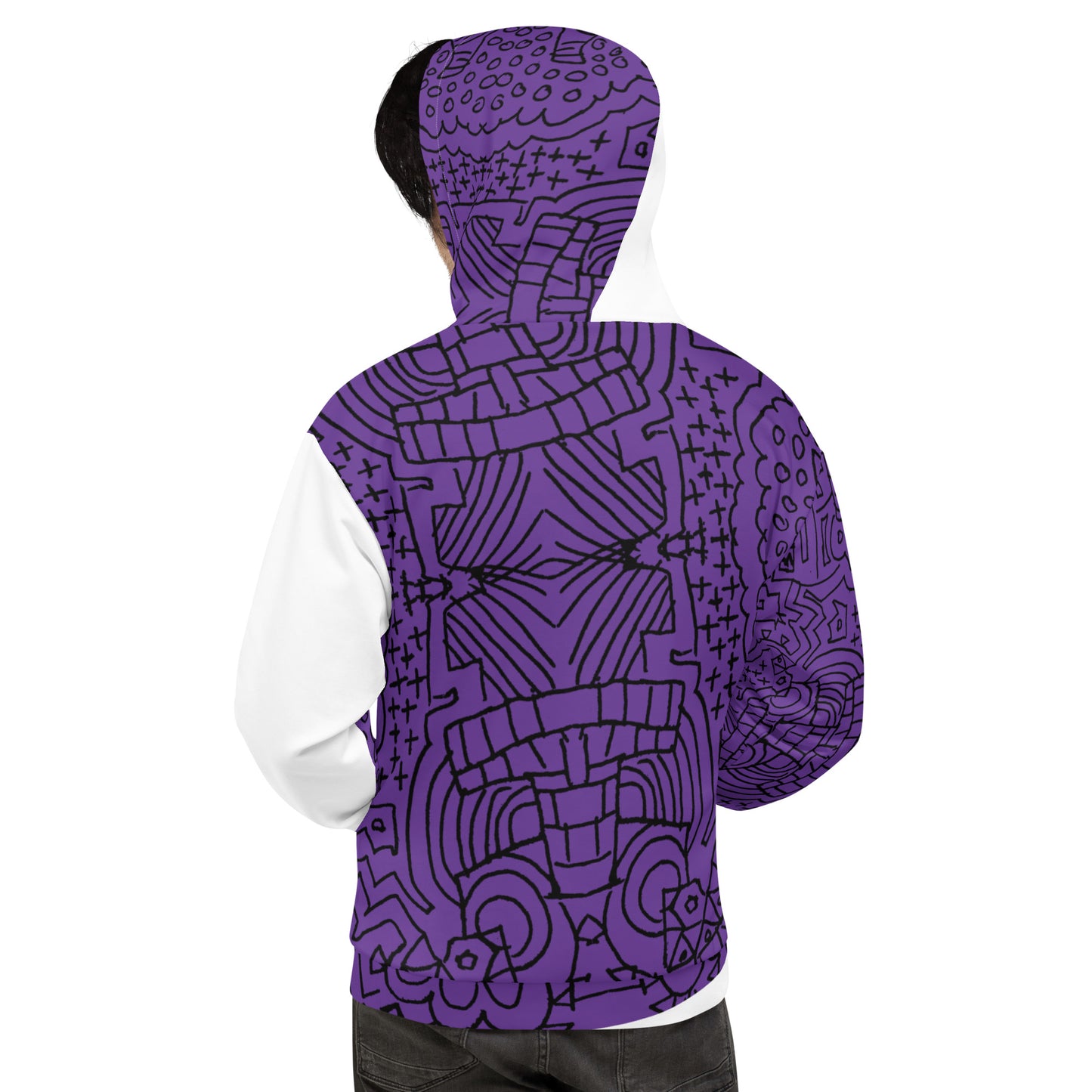 Deep Purple Pullover Hoodie