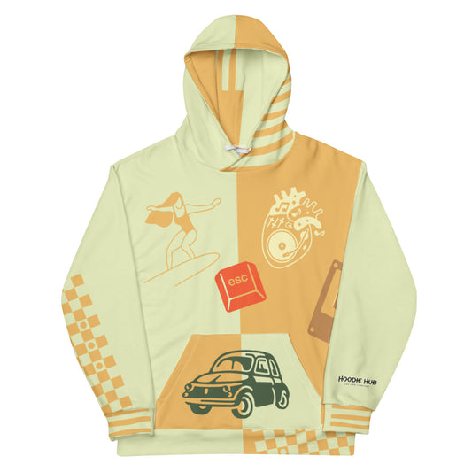 Retro Escape Pullover Hoodie