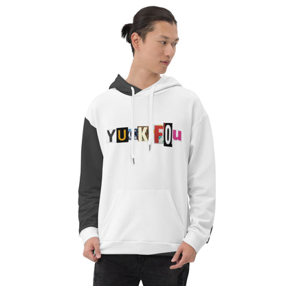 Yuck Fou White Pullover Hoodie