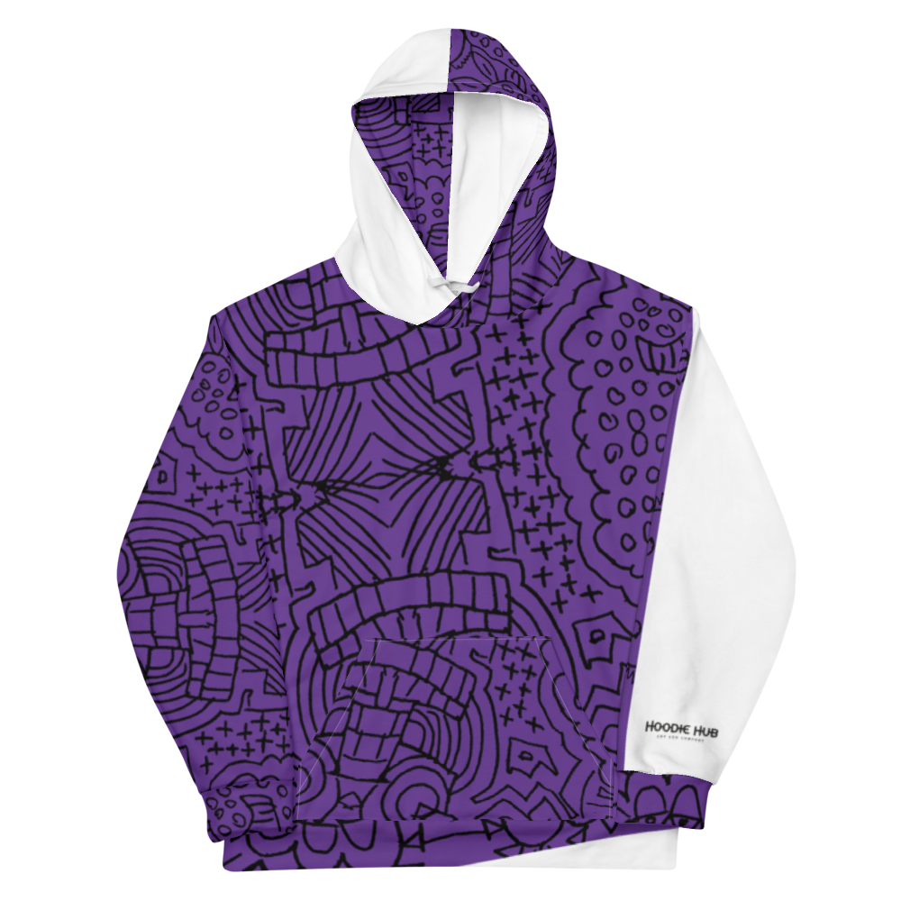 Deep Purple Pullover Hoodie