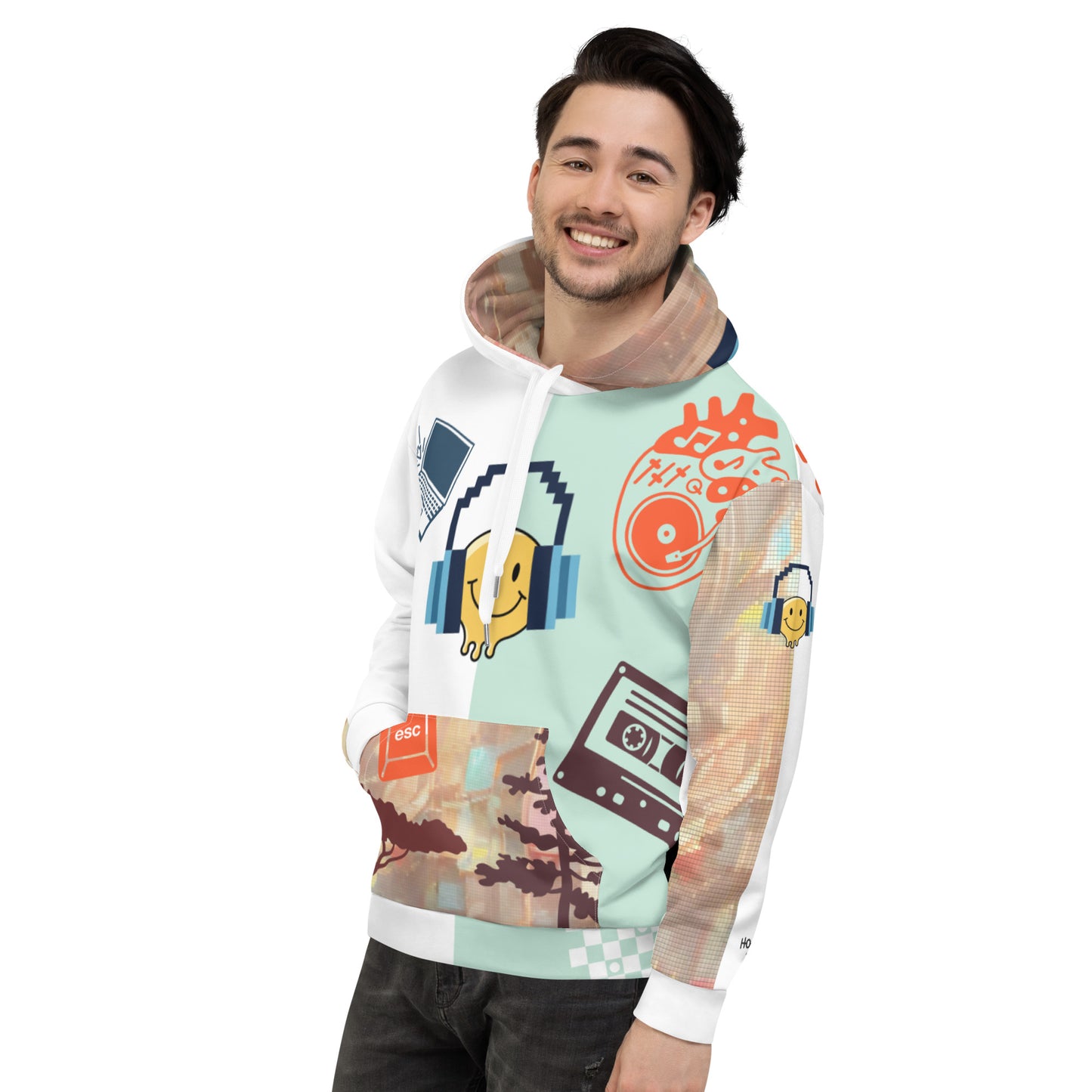 Retro 80ies Pullover Hoodie