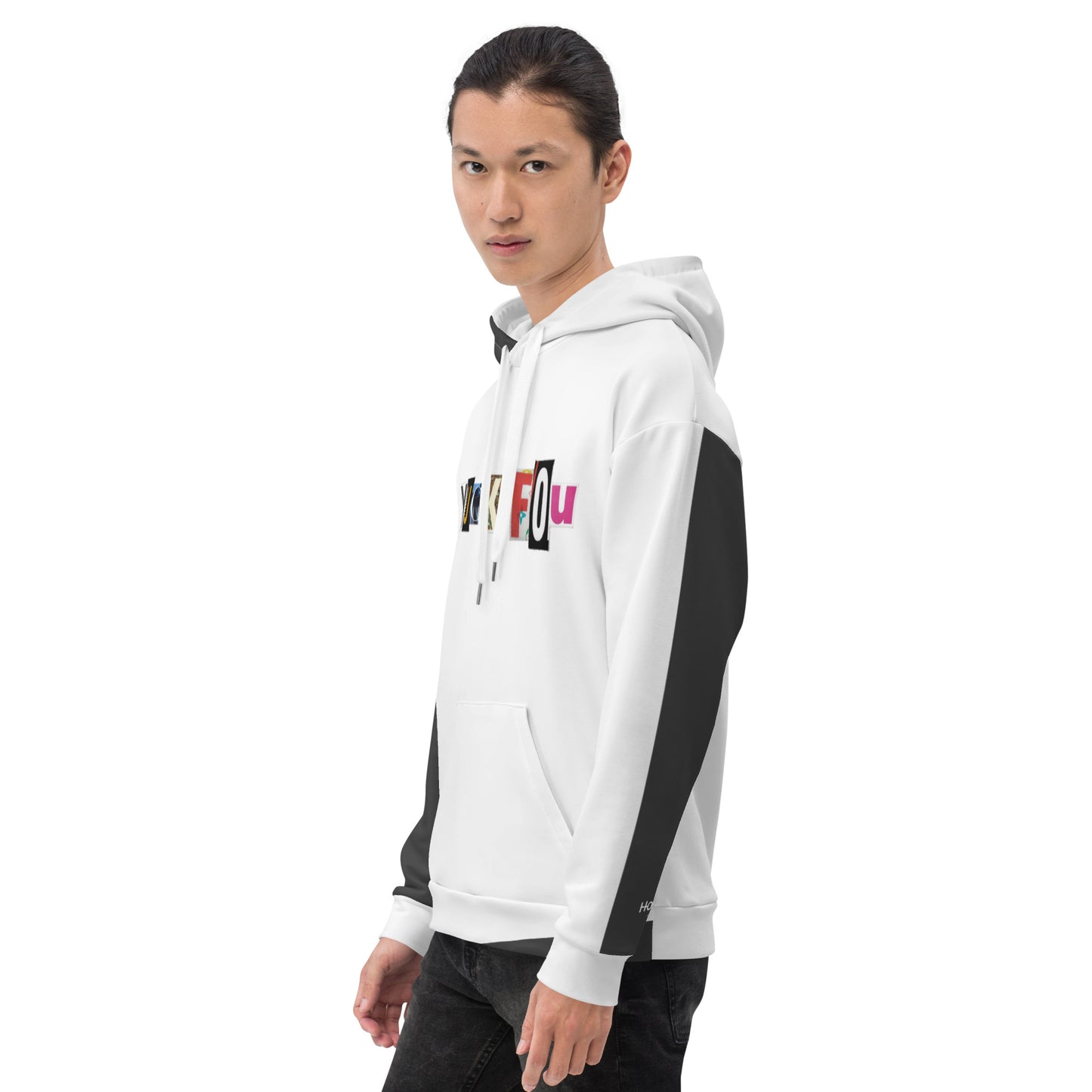 Yuck Fou White Pullover Hoodie